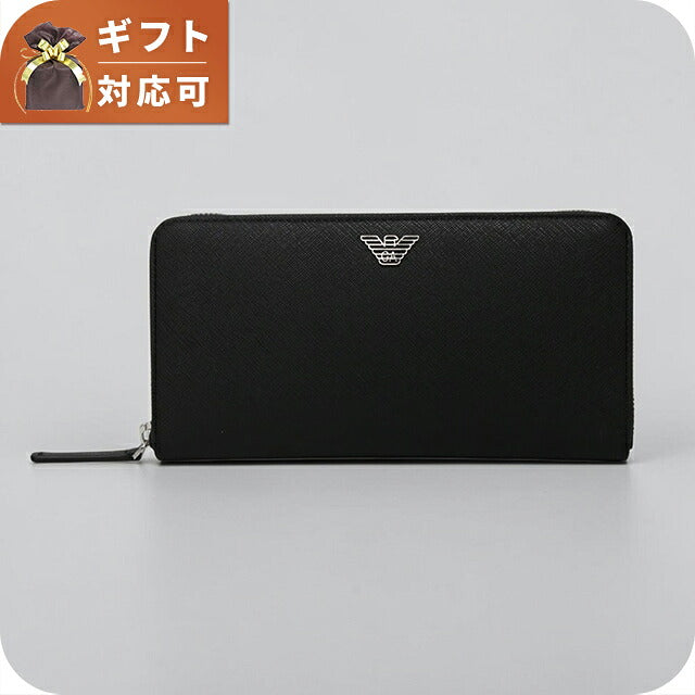 エンポリオ アルマーニ EMPORIO ARMANI 長財布 y4r169-y138e-81072 メンズ BLACK WQ00058249
