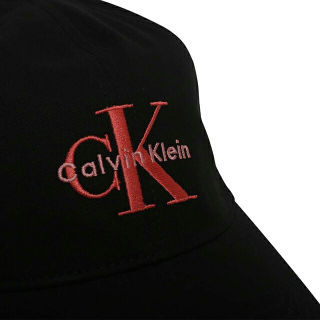 Calvin Klein MONOLOGO 刺绣棒球帽 棒球帽 lv04k5026g-ub1 男士黑色帽子 WQ00058274