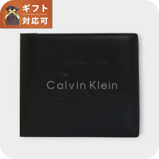Calvin Klein CALVIN KLEIN BOLD BILLFOLD WITH COIN Bifold Wallet Bifold Wallet lv04d1156g-ub1 Men&