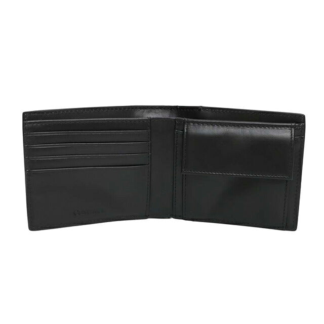 カルバンクライン CALVIN KLEIN RAISED EW BILLFOLD WITH COIN 二つ折り財布 二折財布 lv04d1163g-ub1 メンズ BLACK WQ00058281