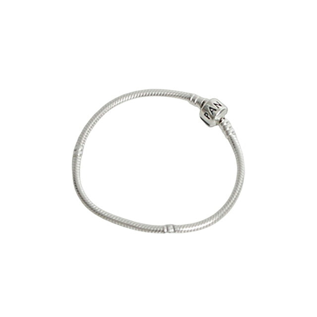 パンドラ PANDORA Moments Barrel Clasp Snake Chain Bracelet アクセサリーブレスレット 594593c00-17 レディースシルバー WQ00058311