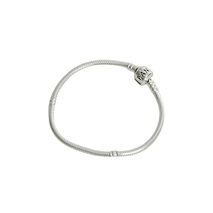 パンドラ PANDORA Moments Barrel Clasp Snake Chain Bracelet アクセサリーブレスレット 594593c00-18 レディースシルバー WQ00058312