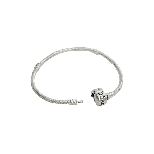パンドラ PANDORA Moments Barrel Clasp Snake Chain Bracelet アクセサリーブレスレット 594593c00-16 レディースシルバー WQ00058324
