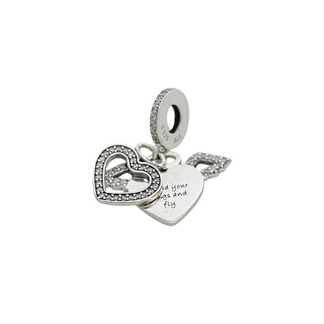 パンドラ PANDORA Heart and Angel Wings ブレスレットチャーム ダングルチャーム レディース 798485c01 シルバー WQ00058329