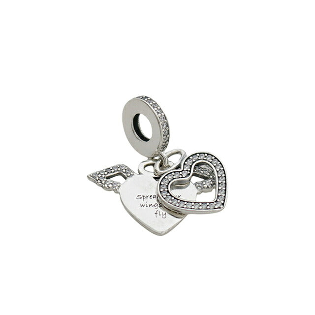 パンドラ PANDORA Heart and Angel Wings ブレスレットチャーム ダングルチャーム レディース 798485c01 シルバー WQ00058329