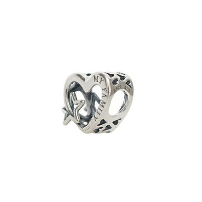 パンドラ PANDORA Openwork Family Heart &amp; Star Charm ブレスレットチャームレディース 792829c00 シルバー WQ00058332
