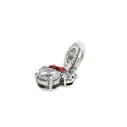 パンドラ PANDORA Disney Minnie Mouse Silhouette Dangle Charm ブレスレットチャーム 793533c01 レディース シルバー レッド WQ00058335