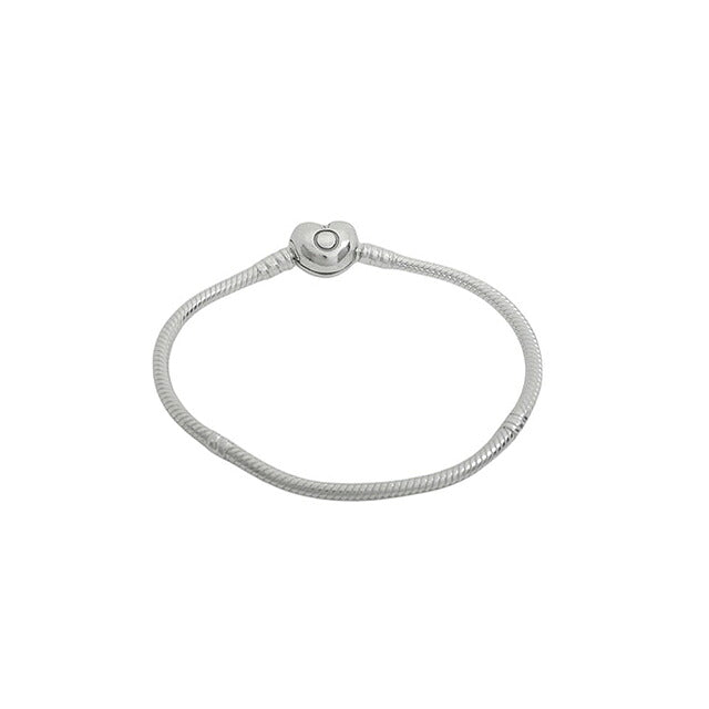 パンドラ PANDORA Moments Heart &amp; Snake Chain Bracelet アクセサリーブレスレット 594594c00-16(590719-16) レディースシルバー WQ00058336