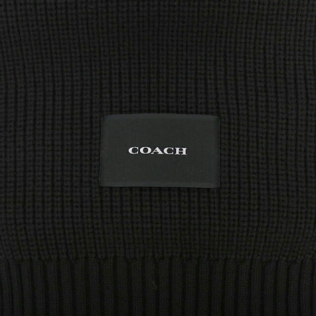 コーチ COACH WOVEN PATCH KNIT SCARF マフラー co100427-001 レディース BLACK マフラー WQ00058388