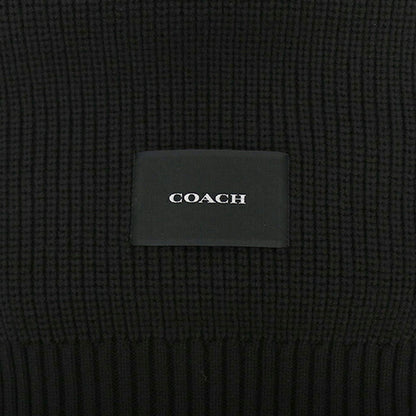 コーチ COACH WOVEN PATCH KNIT SCARF マフラー co100427-001 レディース BLACK マフラー WQ00058388