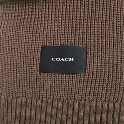 コーチ COACH WOVEN PATCH KNIT SCARF マフラー co100427-252 レディース DARK CAMEL マフラー WQ00058389