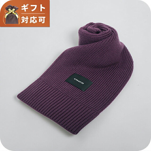 コーチ COACH WOVEN PATCH KNIT SCARF マフラー co100427-604 レディース OXBLOOD マフラー WQ00058390