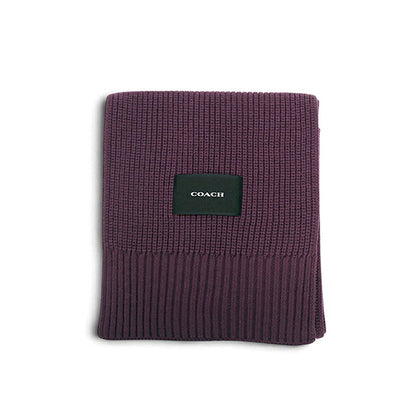 コーチ COACH WOVEN PATCH KNIT SCARF マフラー co100427-604 レディース OXBLOOD マフラー WQ00058390
