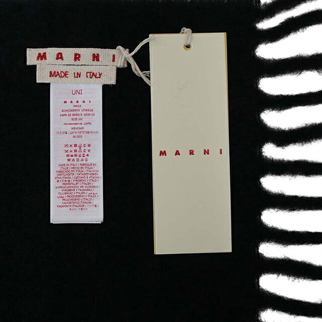 マルニ MARNI マフラー scmc0059y0-utw918-00n99 レディース BLACK マフラー WQ00058394