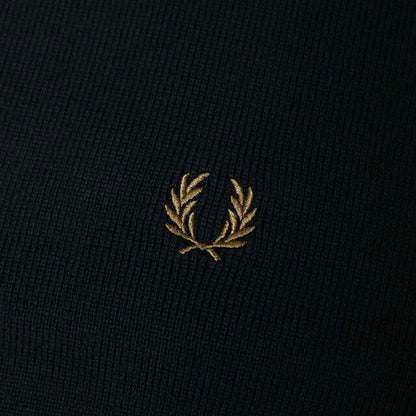 フレッドペリー FRED PERRY Merino Wool Scarf メリノウール スカーフ マフラー c3319-u12 ユニセックス Black Dark Caramel マフラー WQ00058422