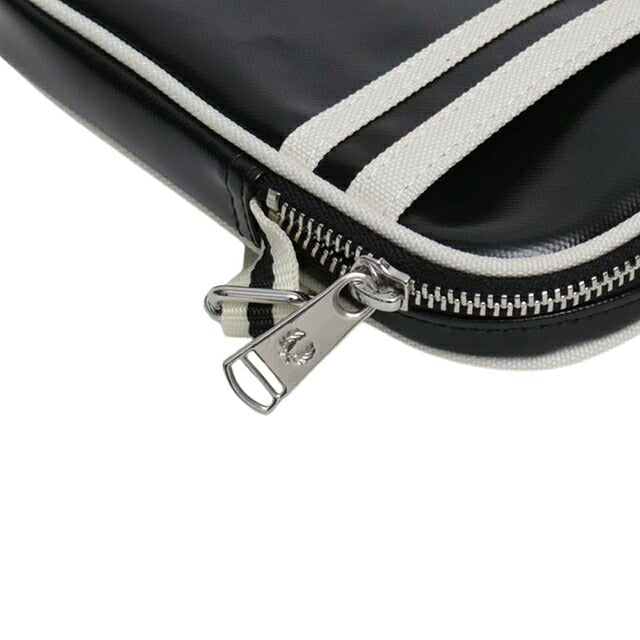 フレッドペリー FRED PERRY Classic Small Side Bag ショルダーバッグ l1179-d57 ユニセックス Black Ecru WQ00058423