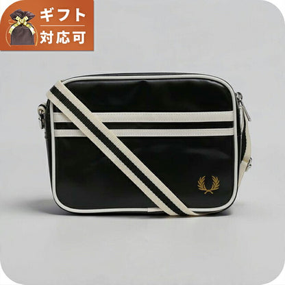 Fred Perry FRED PERRY Classic Mini Shoulder Bag Shoulder Bag l2168-d57 Unisex Black Ecru WQ00058424