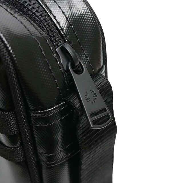 Fred Perry FRED PERRY Tonal Classic Mini Shoulder Bag Shoulder Bag l2169-774 Unisex Black Gold WQ00058425