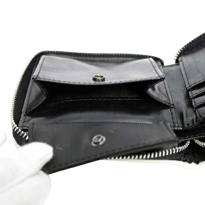 Fred Perry FRED PERRY 经典拉链钱包 圆形拉链钱包 双折钱包 双折钱包 l1195-d57 中性黑色米色 WQ00058428
