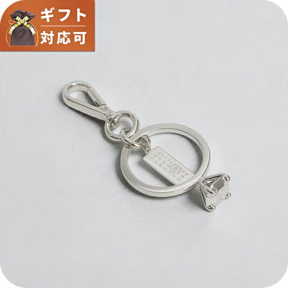 MM6 Maison Margiela Polished Palladium Clip Keyring sm6ua0022-p9210-951 Unisex Silver Keyring WQ00058435
