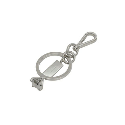 MM6 Maison Margiela Polished Palladium Clip Keyring sm6ua0022-p9210-951 Unisex Silver Keyring WQ00058435