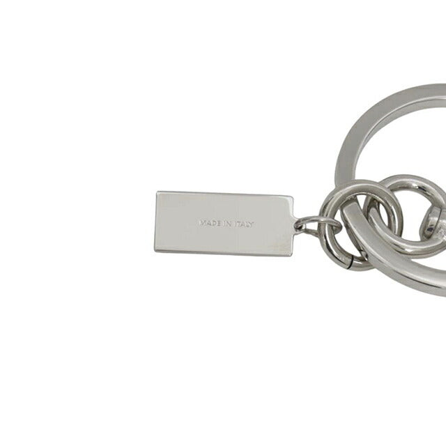 MM6 Maison Margiela Polished Palladium Clip Keyring sm6ua0022-p9210-951 Unisex Silver Keyring WQ00058435
