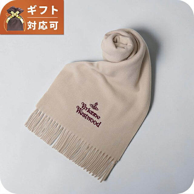 ヴィヴィアンウエストウッド VIVIENNE WESTWOOD マフラー 26-W00Q7-C406-BEIGE レディース メンズ ベージュ マフラー WQ00058480