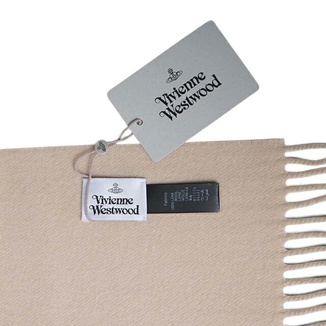 ヴィヴィアンウエストウッド VIVIENNE WESTWOOD マフラー 26-W00Q7-C406-BEIGE レディース メンズ ベージュ マフラー WQ00058480