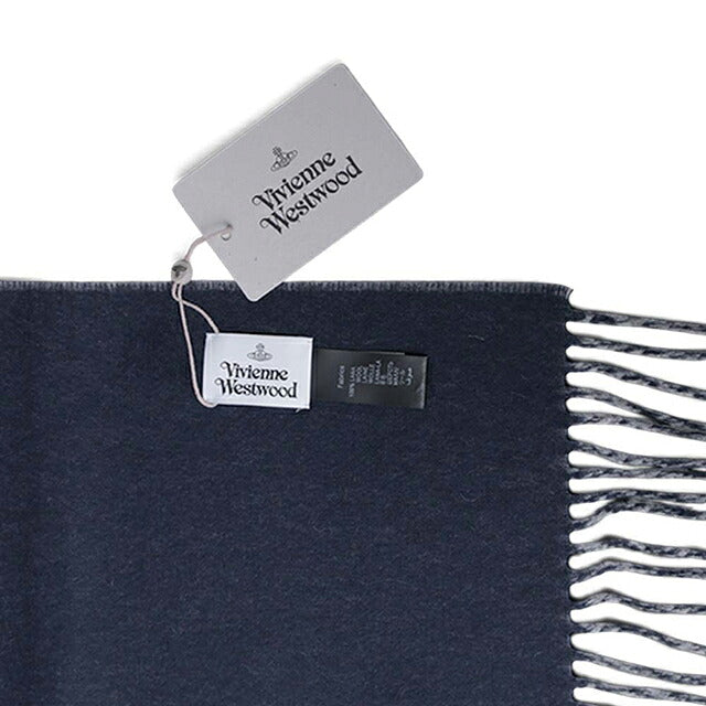 ヴィヴィアン ウエストウッド マフラー メンズ レディース ブランド Vivienne Westwood ロゴ W01MK-P407 MINERAL GRAY ビビアン WQ00058483