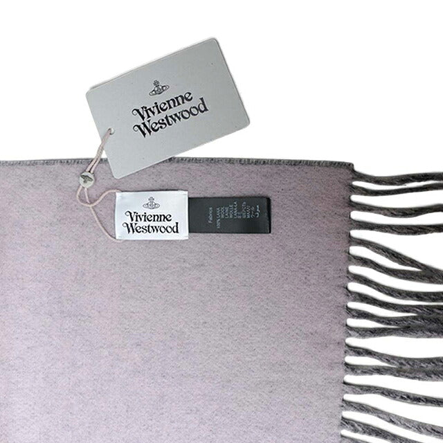 ヴィヴィアン ウエストウッド マフラー メンズ レディース ブランド Vivienne Westwood ロゴ W01MK-P410 ANTHRACITE ビビアン WQ00058486