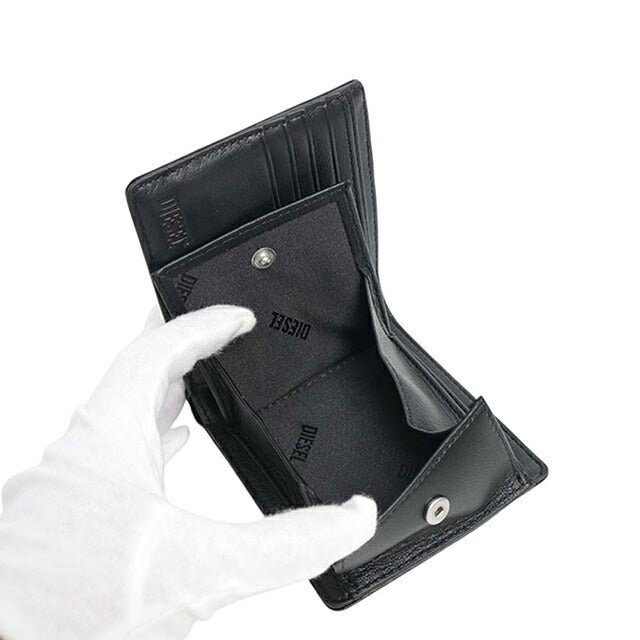 ディーゼル DIESEL MULTI-PKTS BI FOLD C 二つ折り財布 二折財布 x10614-p8810-t8013 ユニセックス ブラック WQ00058513