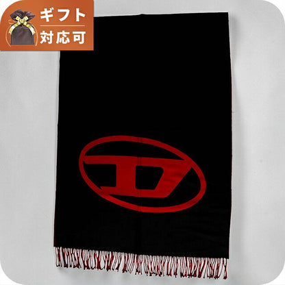 ディーゼル DIESEL S-TEVIE マフラー a17572-0akbm-9xxa ユニセックス ブラック×レッド マフラー WQ00058519