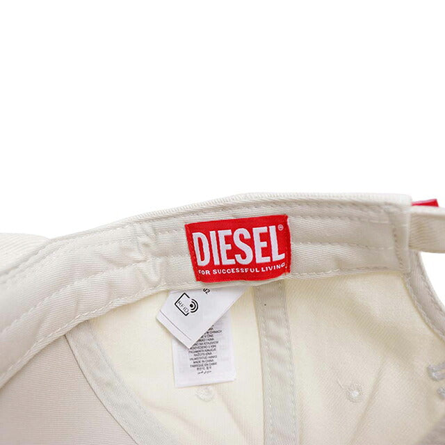 ディーゼル DIESEL C-SPON-D ベースボールキャップ a21734-0pfaa-1ab-02 ユニセックス ホワイト 帽子 WQ00058524