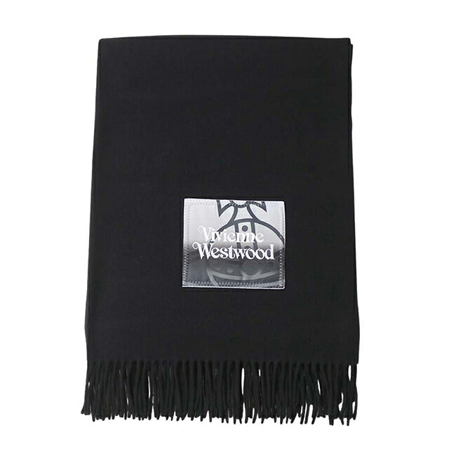 Vivienne Westwood VIVIENNE WESTWOOD NURIA STOLE Muffler 8103013J-W010X-N401-BLACK Unisex Black Muffler WQ00058535