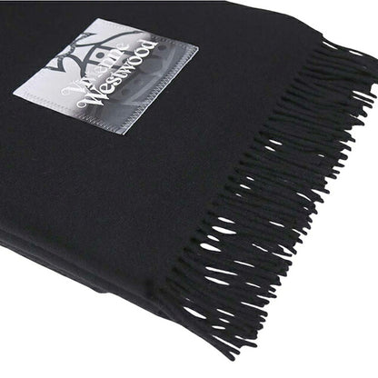 Vivienne Westwood VIVIENNE WESTWOOD NURIA STOLE Muffler 8103013J-W010X-N401-BLACK Unisex Black Muffler WQ00058535