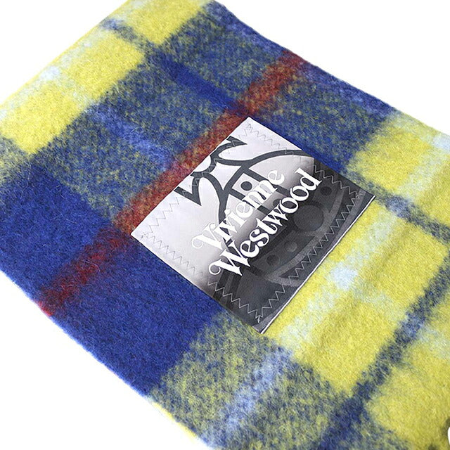 ヴィヴィアンウエストウッド VIVIENNE WESTWOOD CHUNKY SCARF マフラー 8103014F-W00ZJ-K410-NAVYBLUE ユニセックスネイビーブルー マフラー WQ00058537