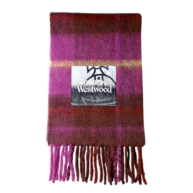 Vivienne Westwood VIVIENNE WESTWOOD CHUNKY SCARF Muffler 8103014F-W00ZJ-J401-FPP Unisex Purple Muffler WQ00058540