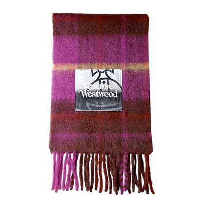 Vivienne Westwood VIVIENNE WESTWOOD CHUNKY SCARF Muffler 8103014F-W00ZJ-J401-FPP Unisex Purple Muffler WQ00058540