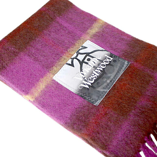 Vivienne Westwood VIVIENNE WESTWOOD CHUNKY SCARF Muffler 8103014F-W00ZJ-J401-FPP Unisex Purple Muffler WQ00058540
