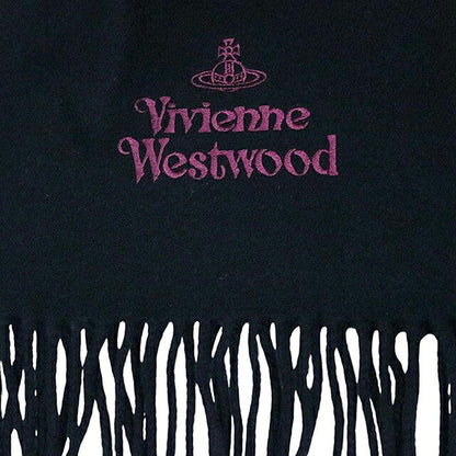 ヴィヴィアンウエストウッド VIVIENNE WESTWOOD マフラー 26-W00Q7-N401-BLACK レディースメンズブラック マフラー WQ00058563