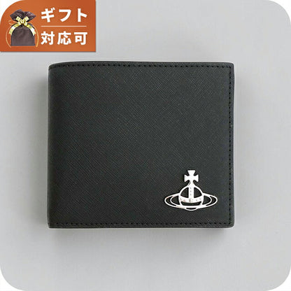 ヴィヴィアンウエストウッド VIVIENNE WESTWOOD MAN BILLFOLD 二つ折り財布 二折財布 5115002pm-l001n-n401 ユニセックス N401 BLACK WQ00058699