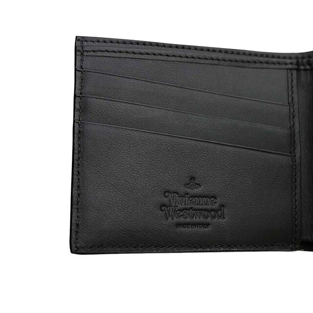 ヴィヴィアンウエストウッド VIVIENNE WESTWOOD MAN BILLFOLD 二つ折り財布 二折財布 5115002pm-l001n-n401 ユニセックス N401 BLACK WQ00058699