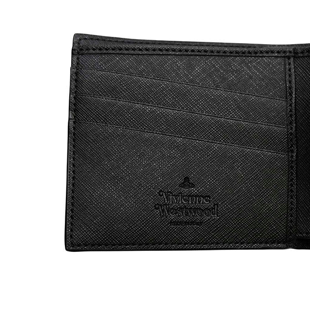 ヴィヴィアンウエストウッド VIVIENNE WESTWOOD WALLET WITH COIN POCKET 二つ折り財布 二折財布 5115003nm-s0021-n401 ユニセックス N401 BLACK WQ00058700