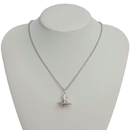 ヴィヴィアンウエストウッド VIVIENNE WESTWOOD NEW TINY ORB ネックレス 63020097-02p762 レディース 02P762 シルバー×ライトピーチ WQ00058703