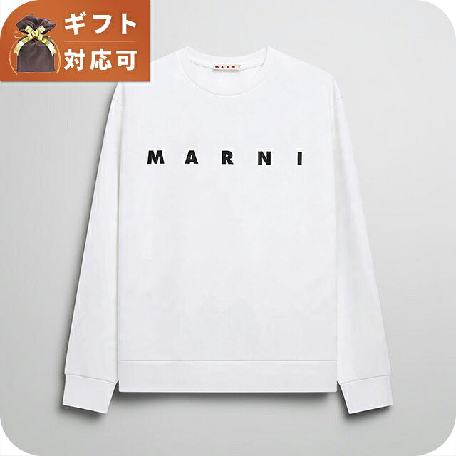 マルニ MARNI トレーナー スウェット マルニキッズ ms340u-m01612-m00v0-0m100-12y キッズ レディース 0M100 ホワイト スウェット WQ00058716
