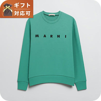 マルニ MARNI トレーナー スウェット マルニキッズ ms340u-m01612-m00v0-0m545-14y キッズ レディース 0M545 グリーン スウェット WQ00058719