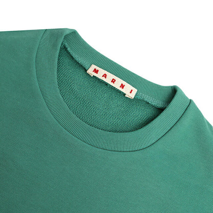 マルニ MARNI トレーナー スウェット マルニキッズ ms340u-m01612-m00v0-0m545-14y キッズ レディース 0M545 グリーン スウェット WQ00058719