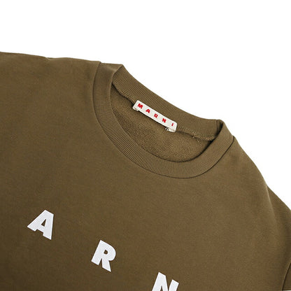 マルニ MARNI トレーナー スウェット マルニキッズ ms340u-m01612-m00v0-0m721-14y キッズ レディース 0M721 ブラウン スウェット WQ00058721