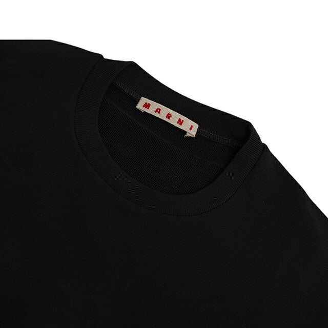 マルニ MARNI トレーナー スウェット マルニキッズ ms340u-m01612-m00v0-0m900-12y キッズ レディース 0M900 ブラック スウェット WQ00058722