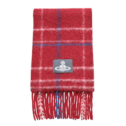 ヴィヴィアンウエストウッド VIVIENNE WESTWOOD CHUNKY CHECK マフラー 8103014F-W01MO-H401 ユニセックス レッド チェック マフラー WQ00058757